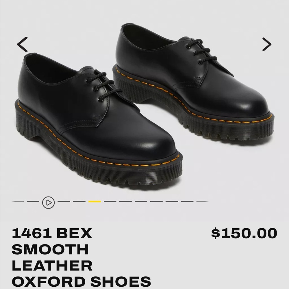 Dr. Martens 1461 Bex Black Leather Oxfords